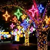 Luz de neón LED corazón estrella luna luces de cadena parque calle luces colgantes de árbol luces de paisaje decoración de árbol luces de ambiente