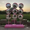 Espejo Fotográfico de Celebridad de Internet, Espejo Reflectante Cóncavo-Convexo, Decoración para Actividades al Aire Libre, Espejo de Gran Ángulo, Toma de Fotos en Atracciones Turísticas, Espejo Rosa Divertido