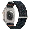 Para Apple Watch com Anel Traseiro Loop Pulseira de Nylon NIKE Pulseira iwatch s9ultra1-8ª Geração