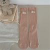 IOULOR, nuevos calcetines Maillard de madera para otoño e invierno, calcetines japoneses para mujer, calcetines dulces de color sólido hasta media pantorrilla, venta al por mayor