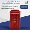 Lata de chá preta personalizada por atacado, caixa de lata de chá pu'er de cacho único, lata redonda vazia de qualidade alimentar
