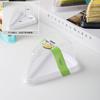 Caja para pastel de mousse triangular estilo japonés anti-vaho de 8 pulgadas durian matcha arcoíris caja de corte multicapa