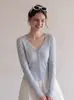 Cárdigan Exterior Corto de Punto para Mujer, Chaqueta Estilo Delgado para Protección Solar, Combinado con Vestidos Camisola, Chal Pequeño