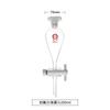 Embudo de decantación de forma de pera tetraclorado 30/60/125/250/500/100ml Vidrio de borosilicato alto resistente al calor y a altas temperaturas