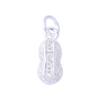 Colgante "Good things happen" de plata de ley s925, colgante de cacahuete con circonitas seisko micro, pulsera DIY, accesorios de plata