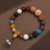 Fornecimento de fábrica pulseira de raiz de bodhi de jade branco com lótus esculpido pulseira de círculo único de semente original pulseira de lótus de semente de bodhi para homens e mulheres