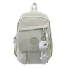 Mochila Versátil Casual de Moda Simple de Gran Capacidad Estilo Japonés para Mujeres, Adecuada para Estudiantes de Secundaria, Preparatoria y Universidad, Mochila de Viaje de Doble Hombro