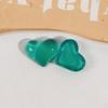 Pendientes de resina semitransparentes con forma de corazón, con diseño de todo tipo de combinaciones, para el pelo, accesorios de joyería DIY, venta al por mayor