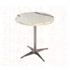 Mesa Cuadrada de Color Nogal para Uso Doméstico, Mesa de Comedor para Uso Comercial, Mesa de Comedor de Madera Maciza para Restaurantes, Mesa de Comedor de Pizarra para Restaurantes de Comida Rápida