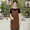 Delantales Impermeables y a Prueba de Aceite con Impresión Personalizada, Uniformes de Trabajo para Cocina de Catering, Tienda de Té con Leche y Pastelería, Ropa de Trabajo para Salón de Uñas, Al Por Mayor en Stock