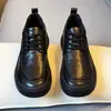 Zapatos de Cuero Genuino para Hombre, Estilo Casual de Negocios para Primavera, Nueva Tendencia 2024, Versátiles, Suela Gruesa, Antideslizantes, Estilo Británico para Hombre