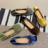 Zapatos planos sin cordones de punta cuadrada con lazo de estilo delicado para mujer, nuevos mocasines de estilo de hada con suela blanda para otoño e invierno 2026