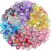 Explosões transfronteiriças misturadas aleatoriamente com 10 contas de resina rosa roxo azul verde multicolor pulseira de contas diy