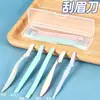 Recortador de cejas, Navaja de cejas plegable para hombres y mujeres, Navaja afilada para depilación, Herramienta de belleza para principiantes