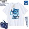 Ropa Intensa Camiseta de Manga Corta para Niños Verano Unisex Algodón Vintage Americano Estampada Moderna Top 17