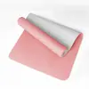 Tapete de Yoga TPE Linha de Postura Logo Cor Única Duas Cores 6/8mm Tapete para Pular Corda Espessado e Alargado Tapete de Fitness Fábrica Atacado