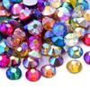 Não. 30 fundo plano diamante de vidro strass diy jóias de unhas redondas de cristal pedra caso do telefone móvel boneca vara broca cerca de 6,5 milímetros
