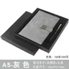 Conjunto de Caixa de Presente para Caderno Personalizado Negócios Couro Sintético Caderno B5 Fecho de Janela Retrô Diário Criativo