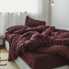T01 Muji Productos para Dormir Naked Algodón Tianzhu Juego de Cuatro Piezas Algodón Puro Rayado Algodón de Punto Juego de 4 Piezas Cubre Cama Sábana de Algodón Puro