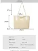 Bolsa de Grande Capacidade para Mulheres 2025 Novo Estilo Casual de Trabalho Bolsa de Ombro de Alta Qualidade para Estudantes Universitários Bolsa Tote para Deslocamento para a Aula