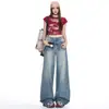 Otoño 2026 Nuevas Llegadas Estilo Chica Picante Pantalones de Pierna Ancha Moda Tendencia Pantalones de Pierna Recta Ropa de Mujer Jeans para Mujer Color Retro Pantalones Largos