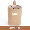 Almacenamiento de Escritorio Creativo de Algodón Lino Colgante Trasero de Puerta de Dormitorio Almacenamiento de Pared Bolsa Colgante Cesta de Almacenamiento de Yute