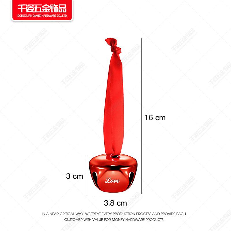 38MM丝带十字铃红色05