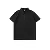 Camisa tipo polo de hombre Xintang con cremallera, manga corta para hombre, estilo retro japonés nuevo de verano 2026 con mangas tres cuartos