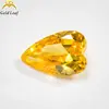 Fábrica directa de Wuzhou, Guangxi, piedra desnuda artificial, corazón largo, venta al por mayor de joyería, incrustación con piedra, circón de amor largo, piedra desnuda