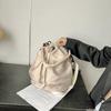 Bolso tipo cubo informal de gran capacidad, nuevo bolso de hombro con cordón ajustable y diseño avanzado para mujer.