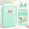 Bolsa de Armazenamento para Provas A4 em Malha de Nylon, Portátil, Grande Capacidade, Design Tridimensional, Espessada, Porta-Documentos Transparente em Forma de L