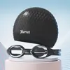Gorro de Natación para Mujeres con Cabello Largo, Circunferencia de Cabeza Grande, Alto Valor Estético, Impermeable de Silicona, No Aprieta, Gorro de Natación Profesional para Hombres Adultos con Protección para los Oídos