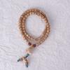 Xingyue Bodhi Lao Zi cuenta antigua cuenta barril 7*8mm pulsera de doble vuelta Wen play caja colgante cuentas de loto de boj cuentas de rosario