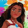 Toalla de Baño Infantil Oficial Moana de la Tienda Disney, Absorbente, 100% Algodón Puro, Producto Oficial de Disney