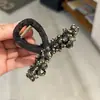 Pinza de Garra de Cristal de Lujo de Gama Alta Tamaño Mediano Pinza de Tiburón Moda para Mujer Versátil Pinza para Moño en la Parte Posterior de la Cabeza Nueva Pinza de Garra para el Cabello Accesorio para el Cabello
