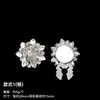 Vendas Diretas de Fábrica Botões de Vidro com Strass em Formato de Flor 28mm Botões Decorativos para Punho de Camisa, Gola, Sapato, Bolsa DIY Feito à Mão