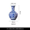 Porcelana Azul e Branca de Jingdezhen Envolvendo Zhilian Oito Tesouros Vaso de Cerâmica Decoração Ornamentos Sala de Estar Gabinete de TV Decoração de Cerâmica