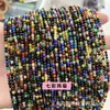Contas de pedra natural de 2mm 3mm Ágata de cristal contas redondas pequenas acessórios de joias acessórios para brincos de contas diy