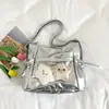 Mochila transparente estilo lazo japonés para mujer, adecuada para clases temáticas de anime y para ir al trabajo, gran capacidad, de hombro/bandolera/mochila