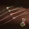 Cordón para Teléfono con Diseño de Estrella y Luna, Cuerda con Colgante de Perla Plateada, Cuerda para Accesorios de Jade Semi-Terminada DIY, Cordón para Coche Hecho a Mano