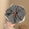 Scrunchie de Renda Estilo Francês para Mulheres com Toque de Luxo, Elástico de Cabelo com Laço, Faixa para Coque, Corda para Rabo de Cavalo