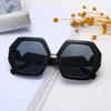 2018 Nuevo AliExpress Europa y Estados Unidos Montura Grande Moda Gafas de sol para hombre y mujer Gafas de sol poligonales V grandes Personalidad Espejo plano