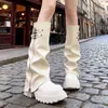 Botas Altas Negras de Pierna Delgada para Mujer 2026 Otoño Nuevo Suela Gruesa Alargadoras Botas Largas Chica Atrevida Botas Altas de Montar