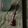 Chaveiro de cinábrio cru, cinábrio dourado-púrpura de alto teor, pingente de ano do zodíaco, acessório de bolsa, joia de presente, atacado e dropshipping