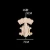 Talla de Madera Dongyang Estilo Europeo Flor de Madera Parche Decorativo de Talla de Madera Flor de Esquina Calcomanía de Madera Maciza Talla Creativa de Flor de Madera Pieza de Flor