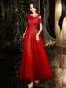 Vestido de Noche con Lentejuelas Estrelladas, Elegante y Lujoso, Estilo de Nicho, Vestido de Anfitriona para Reunión Anual Estilo Francés, Vestido para Examen de Arte
