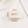 Golais Jewelry Pinza de Tiburón Cuadrada Helada Transfronteriza Pinza para el Cabello Simple Volumen de Cabello Grande Accesorios para el Cabello Versátiles para Mujeres