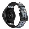 Para Samsung Galaxy Watch3/5 Reloj Inteligente Correa Deportiva de Cuero Vacuno Genuino con Capa de Silicona