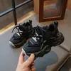 Zapatillas Deportivas Infantiles 2026 Primavera/Otoño Nuevo Estilo Zapatos Tipo Papá para Niños Suela Suave Zapatillas Casuales para Correr Transpirables Zapatos Blancos para Niñas