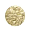 Botones Redondos de Metal con Malla Tejida Dorada Antigua Botones para Cortavientos Botones para Ropa de Abrigo de Lana Botones Decorativos para Ropa de Abrigo con Forma Especial